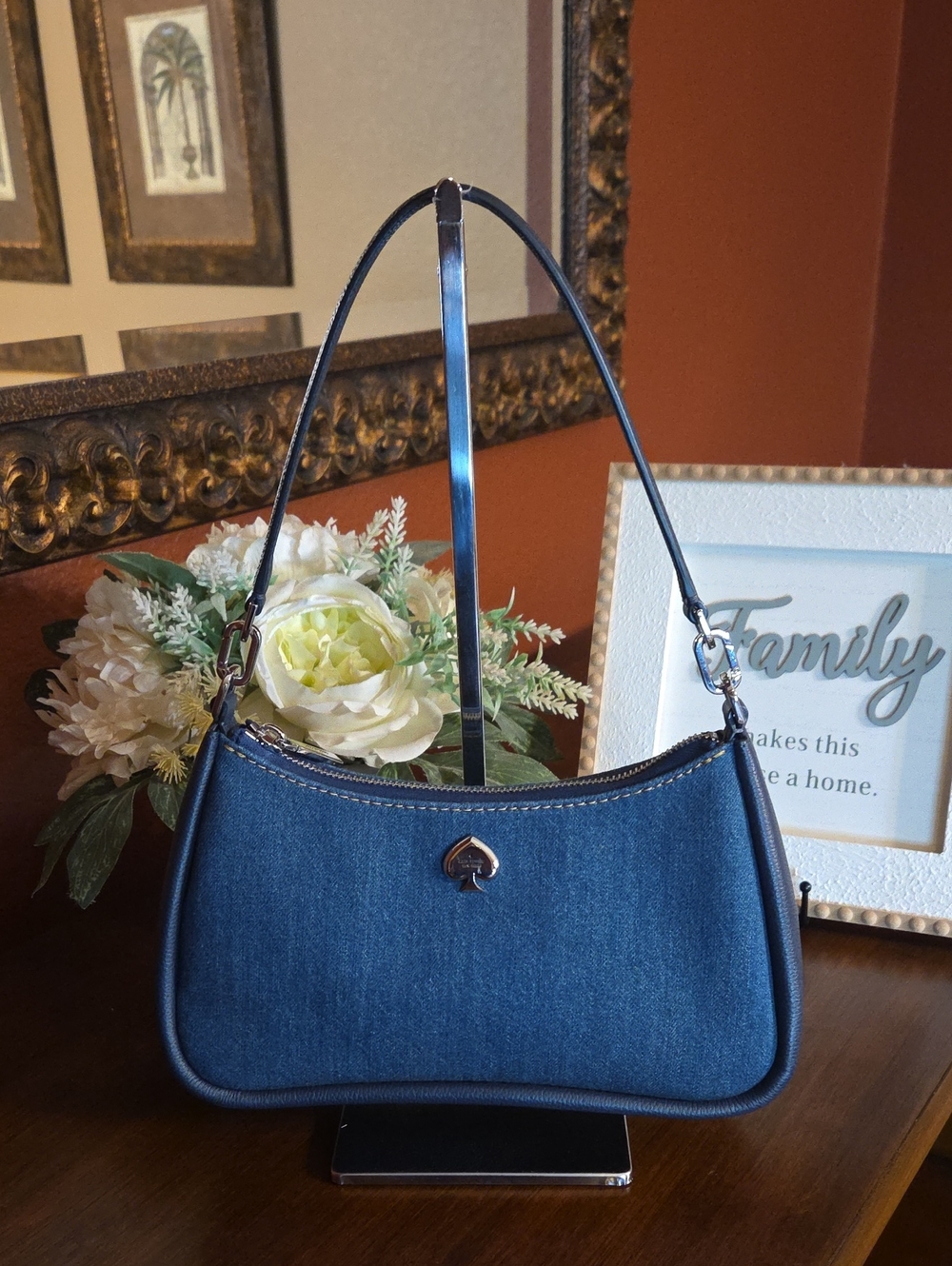 Kate Spade NY Kayla Denim Shoulder Bag NWOT